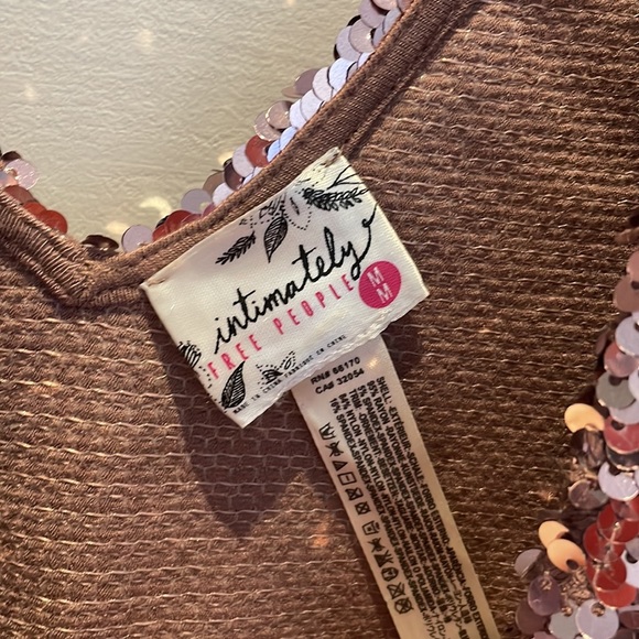 Sparkly pink free people intimates top - Picture 2 of 3